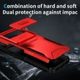 thumbnail image 6 of Allyechgroup Google Pixel 8a Case, Sliding Camera Lens Protective Heavy Duty Shockproof Anti-Scratch Bumper Protective Phone Case for Google Pixel 8a, Red, 6 of 7