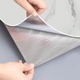 thumbnail image 6 of Dundee Deco Peel and Stick Faux Marble Wallpaper Roll, 24" x 9', White, Dark Grey Veins, 6 of 8