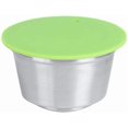 thumbnail image 1 of Lybunair Capsule de Café en Acier Inoxydable Réutilisable Rechargeable pour Cafetières (Vert), 1 of 8