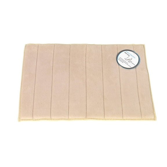 Carnation Home Fashions BM-MFM/08 Ivory Ultra Luxurious Memory Foam Bath Bat with Non Skid Latex Backing Size 17-Inch X 24-Inch