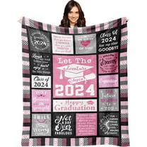 Graduation Gifts Blanket 60"X50", Graduation Gifts for Her/Him, 2024 Graduation Gift Ideas, PhD/Masters Degree Graduation Gift, Cool College Graduation Gifts, Graduation Gifts for Nurse Police