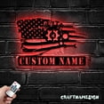 thumbnail image 2 of Craftnamesign Custom US Mechanic Tools Metal Wall Art LED Light, Car Repair Handyman Name Sign, 2 of 5