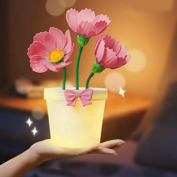 Hnjugfe Cute Silicone Flower Night Lamp Color Changing Touch Brightness Adjustable Usb Rechargeable Romantic Table Lamp