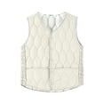 thumbnail image 6 of Purcolt Womens Quilted Padded Puffer Vest Lightweight Casual Collarless Sleeveless Snap Button Front Jackets with Pockets, 6 of 7