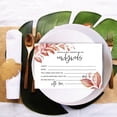 thumbnail image 3 of Koyal Wholesale Boho Leaves Wedding Advice & Well Wishes Guest Book Cards for Bride and Groom, 56 Pack, 3 of 5