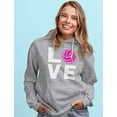 thumbnail image 2 of Tstars Womens Volleyball Hoodie - Love Volleyball Sweatshirt - Gift for Volleyball Lovers - Indoor & Beach Game Fan Apparel - Sport Enthusiast Birthday or Christmas Present, 2 of 6