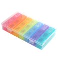 thumbnail image 2 of Organizador 21 Grid 7 Days Weekly Pill Case Medicine Tablet Dispenser Pill Box Splitter Ndcxsfigh Nuevos Originales, 2 of 8