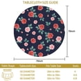 thumbnail image 3 of Pioneer Flower Floral Print Pattern Round Tablecloth 60 X 60 Inch, Wrinkle Resistant Wipeable Table Cloth for Kitchen Dining Picnic Patio Party, 3 of 6