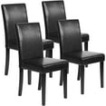 thumbnail image 1 of FDW Dining Chairs Set of 4 Dining Side Chairs for Home Kitchen Living Room, Black (Set of 4), 1 of 7