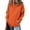 03#Orange, variant on Women Fall Hoodies Pullover Hooded Sweatshirt Solid Color Tops Overszied Long Sleeve Trendy Loose Fit Lightweight Orange M