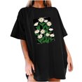 thumbnail image 4 of Womens T Shirts Graphic Tees Funny Women Slim Fit Basic Tees Skinny Crop Crop Tops for Women Trendy Summer Generic Blouses for Women, 4 of 5