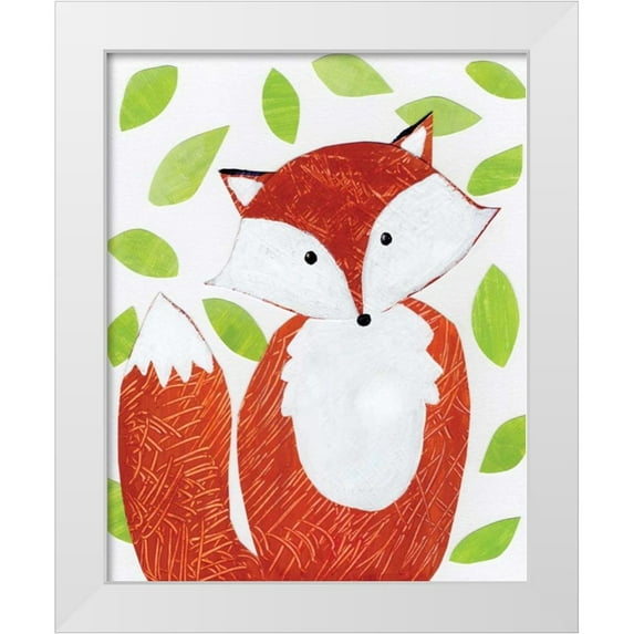 Seay, Anne 12x14 White Modern Wood Framed Museum Art Print Titled - Critter Collage I