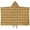 Beige Buffalo Pattern, variant on Beige Buffalo Pattern Hooded Bath Towel,60"x35" for Ages 3 To 12 Kids, Quick Dry Lightweight Soft Microfiber Hood Beach Towel Cover Up for Kids