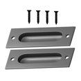 thumbnail image 4 of Minkissy Poignée de Porte Encastrée Poignée de Porte de Grange Acier Inoxydable 201 2 Ensembles Décoration Maison, 4 of 8