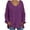 Purple, variant on cfhntfmh Women's V Neck Oversized Sweaters Solid Color Cable Knit Pullover Casual Loose Fall Outfits Fashion Clothes