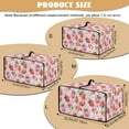 thumbnail image 7 of Renewold Toaster Oven Dust Cover Linen-Look Polyester Washable Convection Oven Air Fryer Small Appliance Protection Case Kitchen Accessories, 22.5 x 18.5 x 13 Inches, Strawberry Flower Pink, 7 of 7