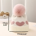 thumbnail image 4 of Meresysid Baby Knitted Hat Lovely For Warmth And Thick Pullover Hat White, 4 of 4