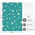 thumbnail image 2 of 2 Pcs Funny Kitchen Towels,Teal Daisy Flower Pink Flowers Pattern Microfiber Dish Towels,Kitchen Tea Towels,Kitchen Towel Set (18" X 26"), 2 of 7