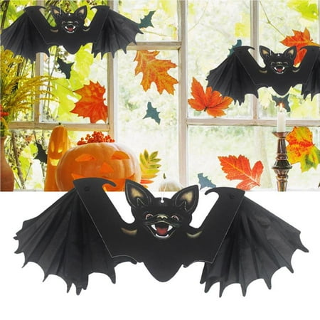 

Halloween Decorations Halloween Double Folde Bat Hanging Pendant Decor Holiday Supplies Hanging for Walls Windows Doors