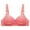 Pink, variant on Cotton Bras for Women No Underwire Plus Size Embriodery Wireless Underwear Push Up Full Coverage Lingerie Sports Bra,Khaki,42 B