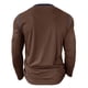thumbnail image 5 of Blusas y camisas de manga larga y cuello redondo para hombre, casuales, a la moda, de color liso, transpirables, de manga larga y cuello redondo, de poliéster., 5 of 6