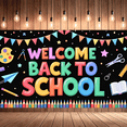 thumbnail image 6 of Colorful Design Back to School Banner Educational Theme Welcome Decoration for Classroom Decor School Event Kids Party, 6 of 8