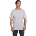 thumbnail image 2 of Hanes TAGLESS Men`s Pocket T-Shirt, XL, Ash, 2 of 7