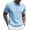 Light Blue White Striped, variant on COOFANDY Mens Knit Polo Shirt Textured Polo Shirts Short Sleeve Banded Bottom Polo T Shirts Golf V Neck Polo Shirts Summer Clothing