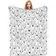 thumbnail image 2 of Halloween Ghost Gather Blanket Halloween Throw Blanket Flannel Lightweight Soft Plush Fuzzy Blankets for Bed Sofa Couch Livingroom Chair Car Travel Pet 40"x30", 2 of 6