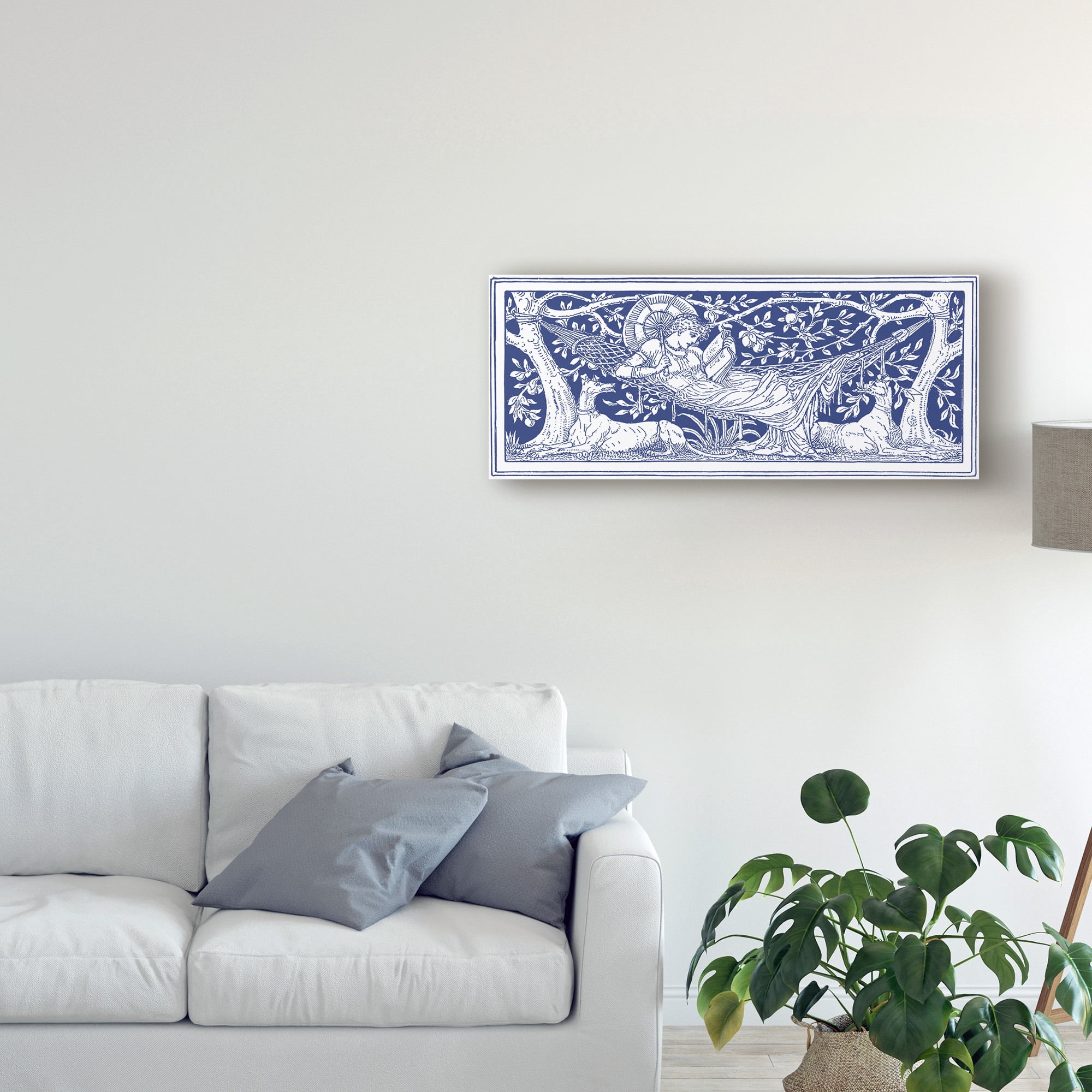 Trademark Fine Art 'Woman reclining' Canvas Art by Walter Crane