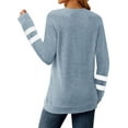 thumbnail image 4 of Fantaslook Womens Long Sleeve Tops Crewneck Sweatshirts Casual Color Block Tunic Tops Pullover, 4 of 8