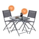 thumbnail image 1 of Naterial Set de Comedor: Mesa + 2 Sillas Plegables de Acero Apta para Exterior, Modelo Emys, 1 of 5