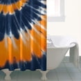 thumbnail image 4 of Orange Blue Tie Dye Mandala Pattern Shower Curtain 36"x72" ,Bathroom Decorative Shower Curtains Set with 12 Hooks,Modern Waterproof Washable Shower Curtain, 4 of 6