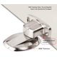 thumbnail image 5 of Tope de puerta de metal magnético fuerte Tope de puerta de servicio pesado con tornillos de ocultación autoadhesivos montados en el piso 3M 1pcs Excelente Rendimiento ER000283SX, 5 of 5