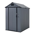 thumbnail image 2 of Single Door 6x4 FT,Small Resin Storage Shed With Floor - Outdoor Plastic Garden Tool Shed With Lockable Door And Window, 2 of 4