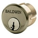 Baldwin 8327050 1,75 in. Cylindre Mortaise C Keyway&44; Laiton Satiné & Noir – image 1 sur 1