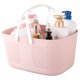 thumbnail image 1 of Cesta para carrito de ducha, organizador portátil de plástico grueso de gran capacidad, bolsa de almacenamiento con asas, bolsa de aseo de drenaje, contenedor para baño, dormitorio universitario, artí, 1 of 5