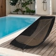 thumbnail image 4 of Deck Chair Cover Garden Lounger Cover Adjustable Buckles Double-Stitched Seams UV Resistant All-Weather Protection, 4 of 8