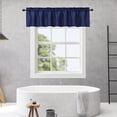 thumbnail image 1 of 2 Pack Waterproof Waffle Weave Window Valances - Textured Modern Café Curtains for Kitchen or Bathroom - Rod Pocket, Easy Care, Water Resistant, Privacy Short Curtain, High-Quality Polyester, 60" x 15, 1 of 6
