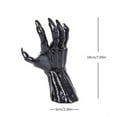 thumbnail image 6 of Demon Hand Statue Halloween Black Demon Hands Sculpture Wall Mounted Devil Hand Ornament Party Supplies, 6 of 7
