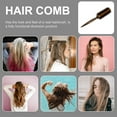 thumbnail image 6 of Pointed Tail Comb Roller Brush For Blow Drying Round Hair Hairbrush Combs Modeling Man Wooden, 6 of 6