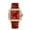 Red, variant on VVS Moissanite Women's Watch, Elegant Stainless Steel Fashion Wristwatc