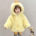 thumbnail image 2 of Girls Fleece Jacket Animal Duck Design Warm Lined Winter Coat Soft Outerwear For Toddler Kids Fashion, 2 of 8