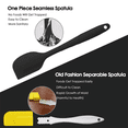 thumbnail image 4 of High Heat Resistant Silicone Spatula Set of 4, Seamless Non-Stick Design for Cooking and Baking., 4 of 5