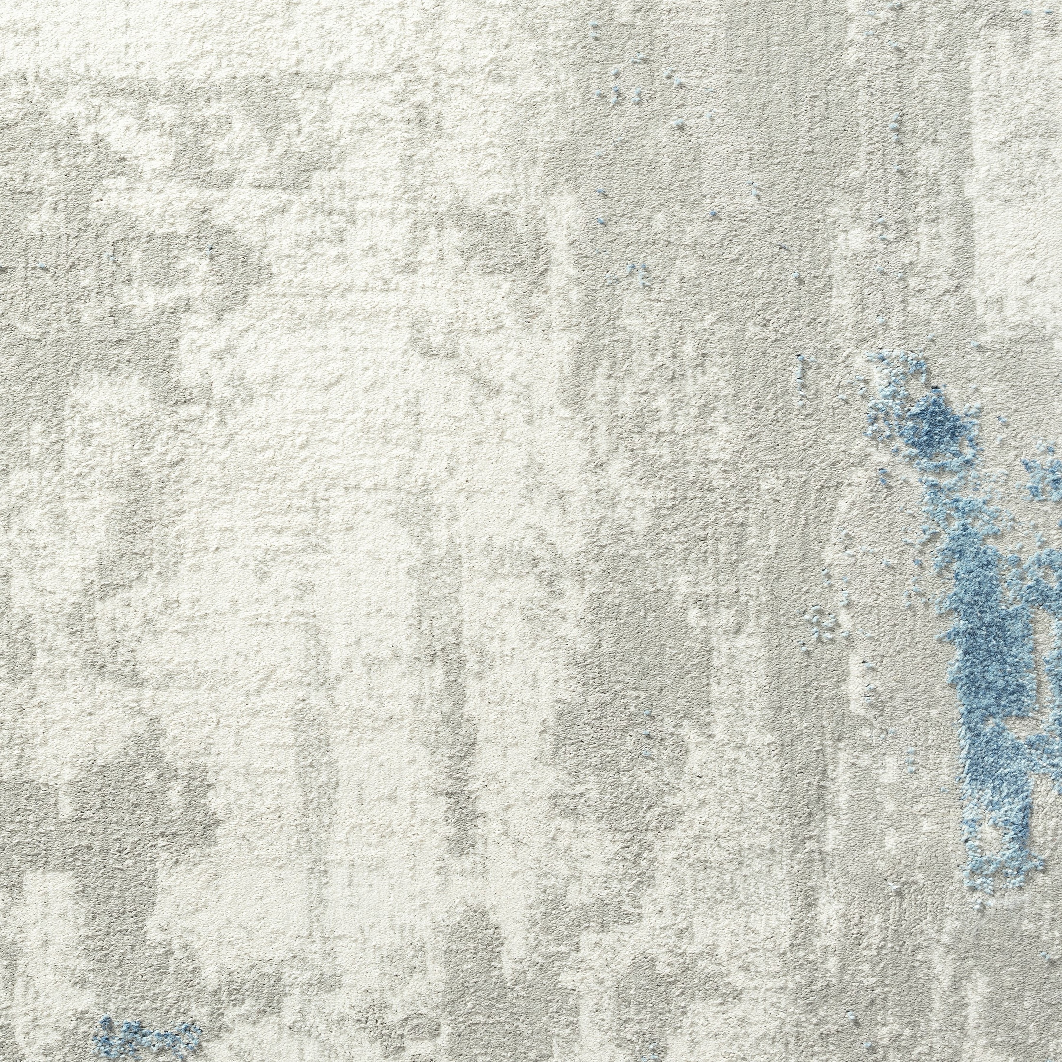 LR Home Isone Harry Gray/Blue Contemporary Abstract Polyester Blend Area Rug, 4' x 6'