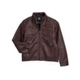 thumbnail image 4 of X RAY Teen Faux Leather Jacket for Fall & Winter (S - XL), Kids Outerwear Coat, Motorcycle PU Leather Jacket for Boys, Burgundy, XL, 4 of 11