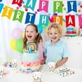 thumbnail image 6 of Happy Birthday Decorations: Kids' Birthday Party Supplies with Dots Design - Includes Happy Birthday Plates and Napkins, Disposable Paper Cups, Serves 16, 6 of 7