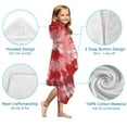 thumbnail image 7 of Colorful Tie Dye Pattern Hooded Bath Towel，50"x30" for Ages 3 To 12 Kids, Quick Dry Lightweight Soft Microfiber Hood Beach Towel Cover Up for Kids, 7 of 7