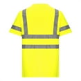 thumbnail image 3 of IYTR Mens Shirt Summer Casual Comfy Striped Fashion Short Sleeve T Shirts Pullover Crewneck Single Pocket Reflective Strip Shirts Yellow S, 3 of 4