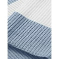 thumbnail image 4 of Liacowi Women Juniors Knitted Sweater Long Sleeve Stripe Pullover Retro Jumpers Tops Fall Loose Knitwear for Teen, 4 of 6